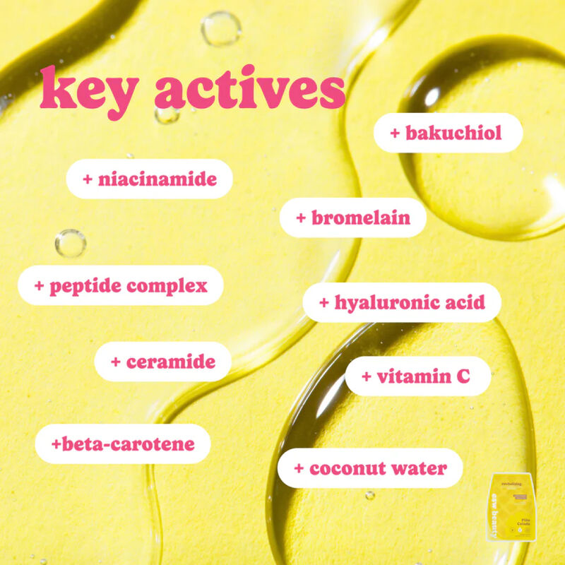 ESW Beauty Pi&ntilde;a Colada Revitalizing Biocellulose Mocktail Mask image number 2