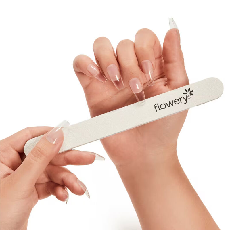 Flowery Diamond White Pro Artificial Nail File image number 3