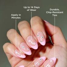 Paintlab Daisy Glam Short Almond Press On Nails