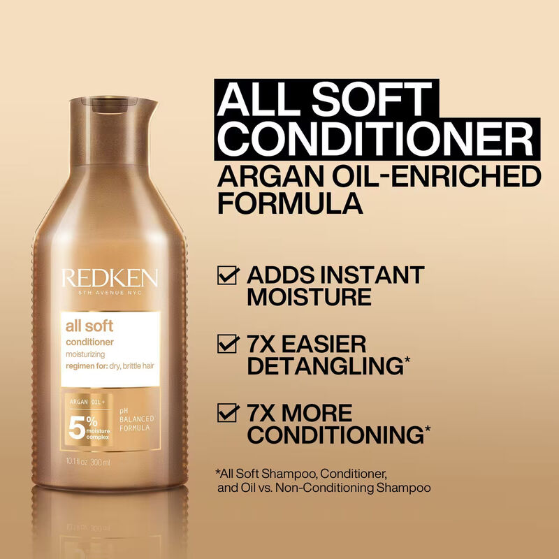 Redken All Soft Softening Conditioner Travel Size image number 2