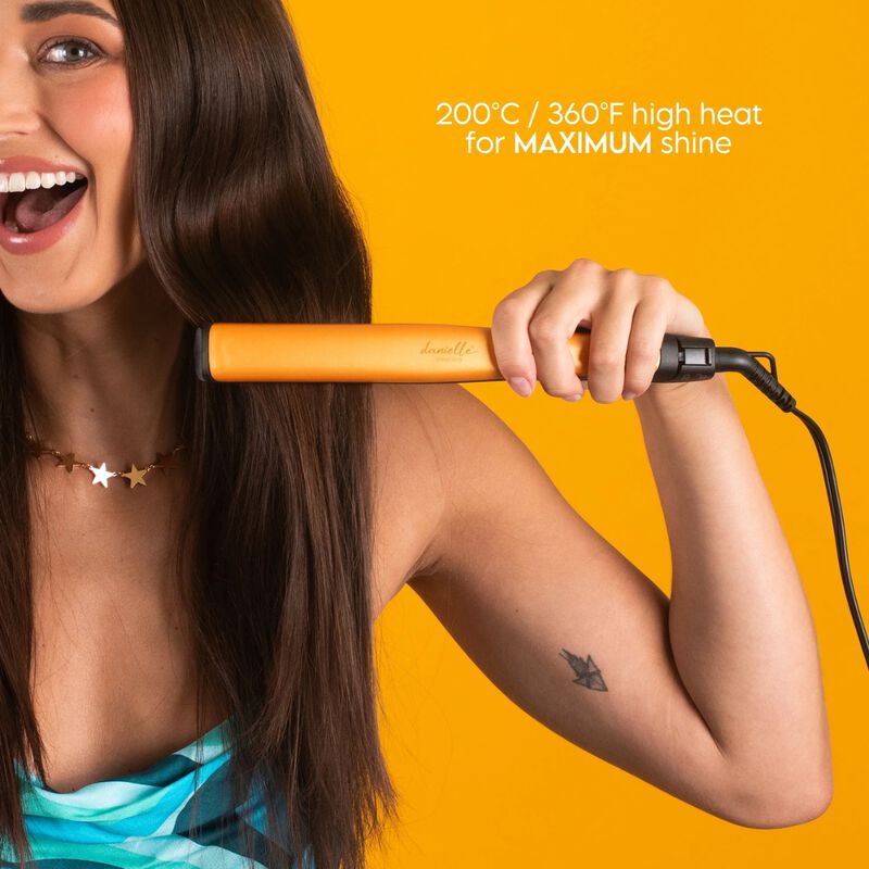 Danielle Creations Mango Sorbet 1" Hair Straightening Flat Iron image number 4