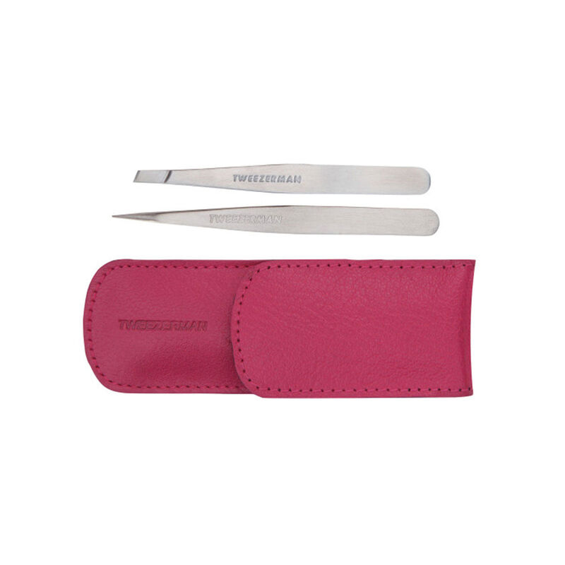 Tweezerman Petite Tweeze Set with Pink Case image number 0