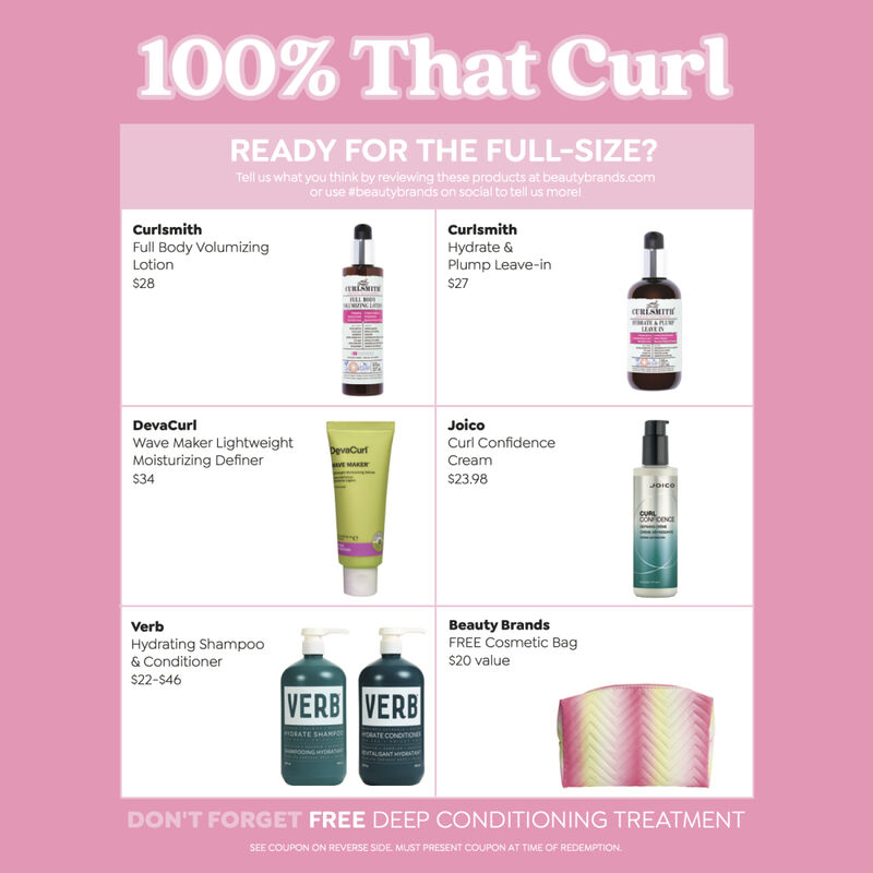 Beauty Brands 100% That Curl Discovery Bag image number 2