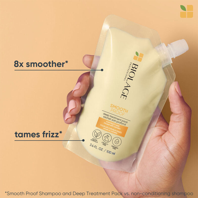Biolage Smooth Proof Deep Treatment Pack Hair Mask for Frizzy Hair image number 2