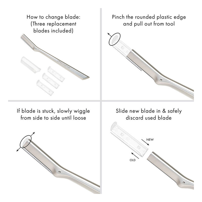 Tweezerman Facial Razor Replacement Blades image number 1