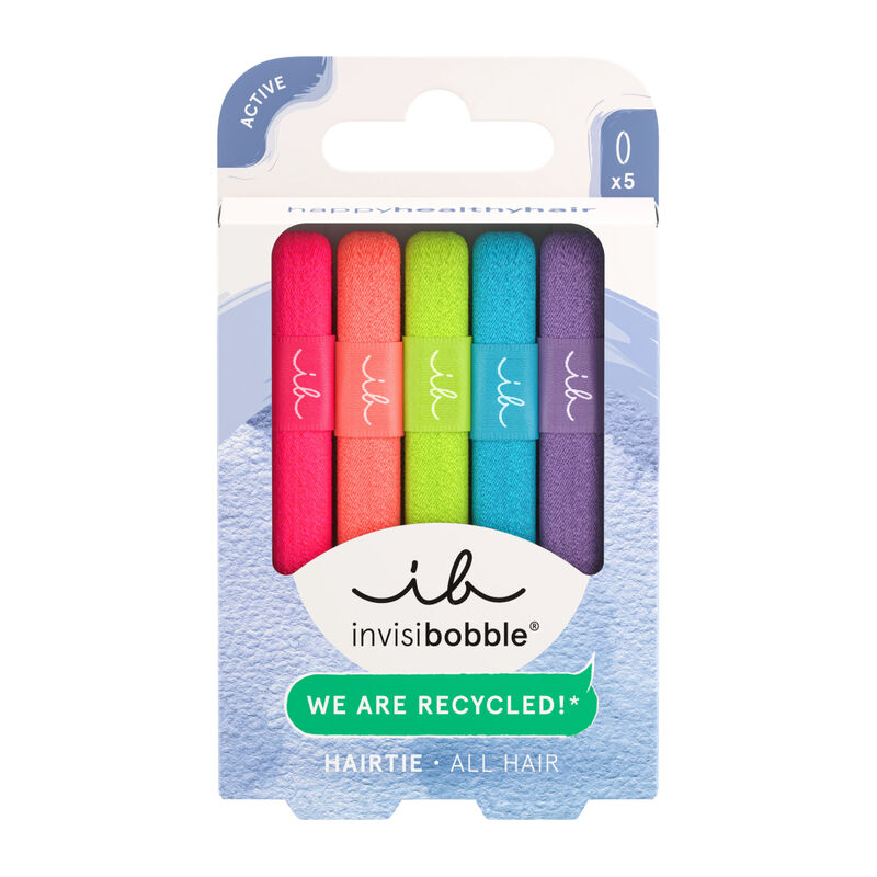 Invisibobble Hair Tie Neon Glow - 5pc image number 0