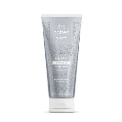 The Potted Plant Charcoal Hemp-Enriched Herbal Body Wash Travel Size