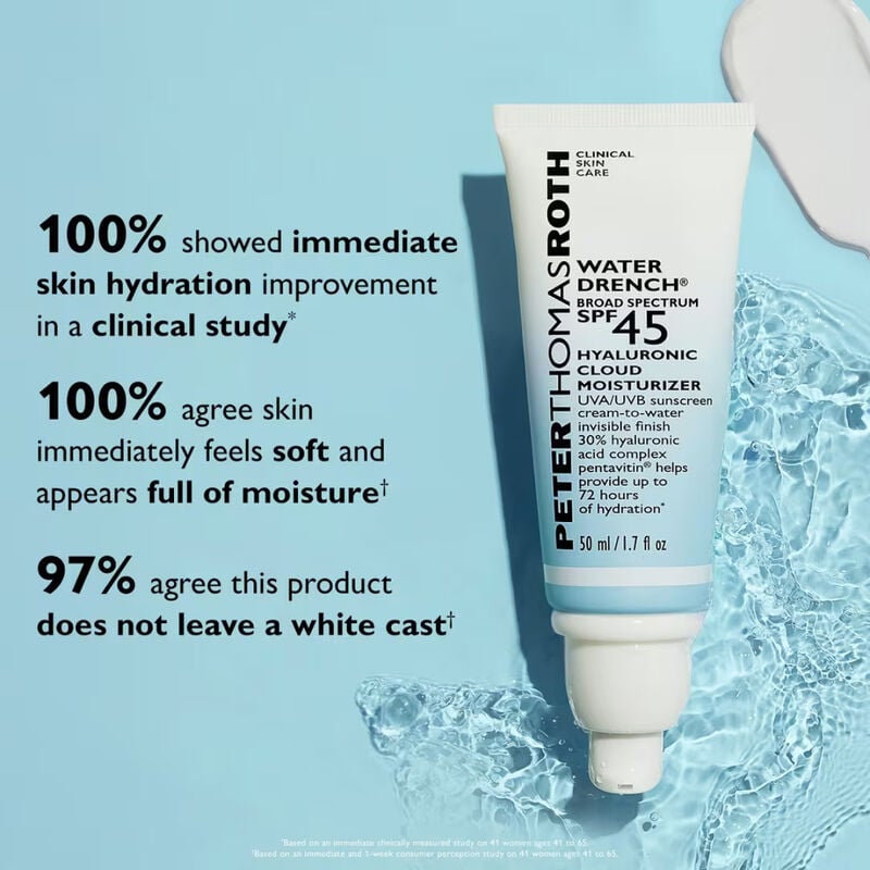 Peter Thomas Roth Water Drench Broad Spectrum SPF 45 Hyaluronic Cloud Moisturizer image number 3