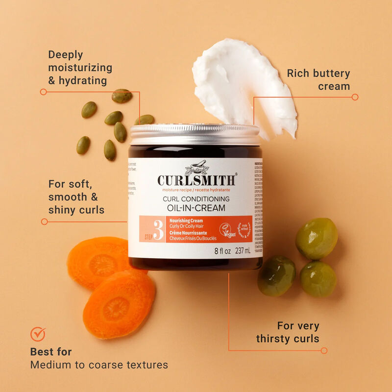 Curlsmith Curl Conditioning Oil in Cream image number 2