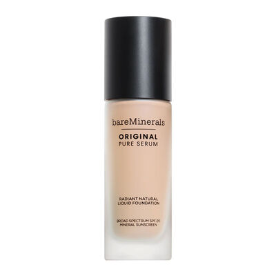 bareMinerals Original Pure Serum Radiant Natural Liquid Foundation Mineral SPF 20