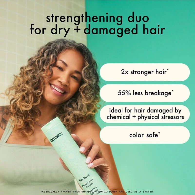 amika The Kure Bond Repair Shampoo image number 3