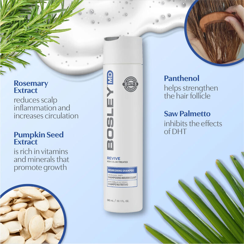 Bosley BosRevive Non Color-Treated Hair Nourishing Shampoo image number 2