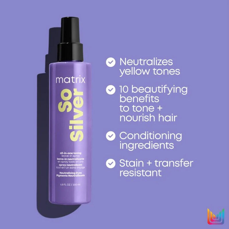 Matrix Total Results So Silver All-in-One Toning Leave-in Spray image number 2
