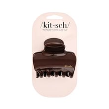 Kitsch Recycled Plastic Large Puffy Claw Clip - Chocolate