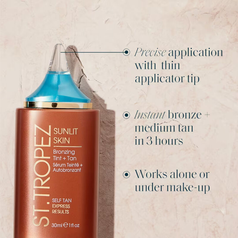 St. Tropez Sunlit Skin Bronzing Tint + Tan Serum image number 2