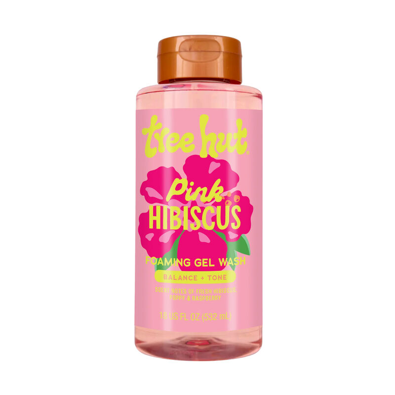 Tree Hut Pink Hibiscus Foaming Gel Body Wash image number 0