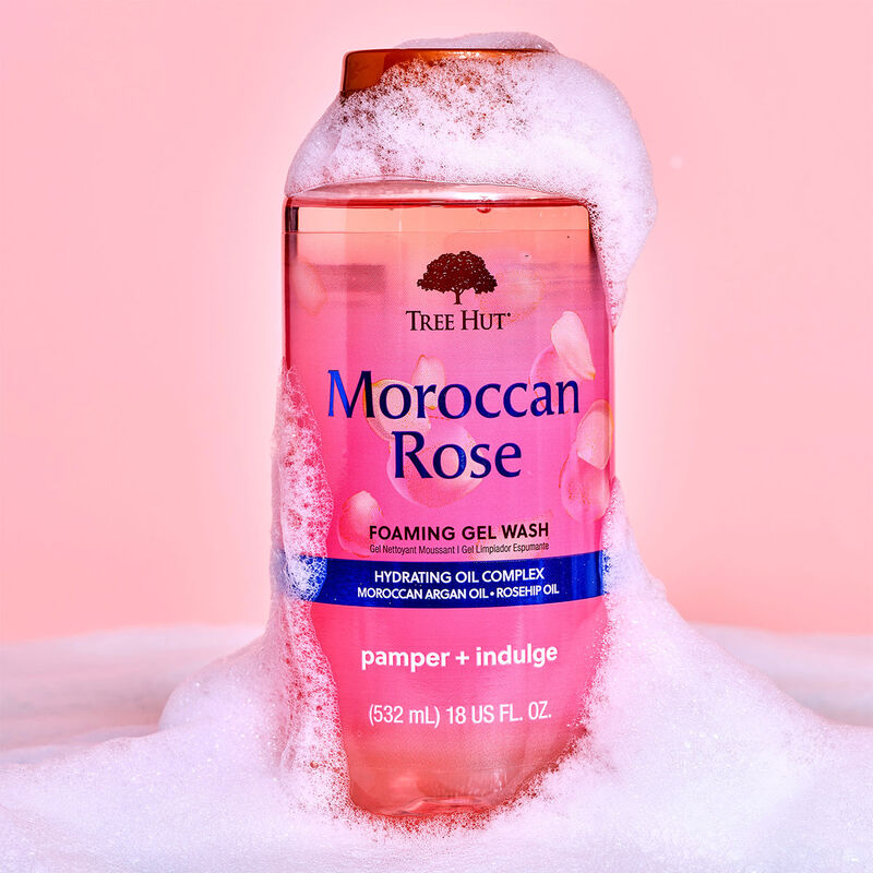Tree Hut Moroccan Rose Foaming Gel Body Wash image number 3