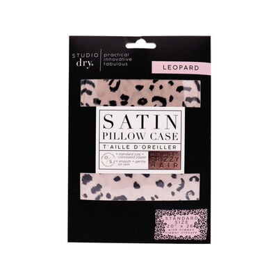 Studio Dry Satin Pillowcase - Leopard
