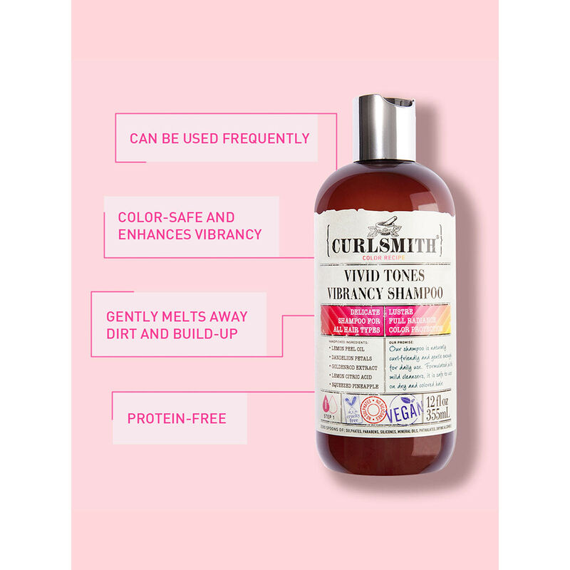 Curlsmith Vivid Tones Vibrancy Shampoo image number 1