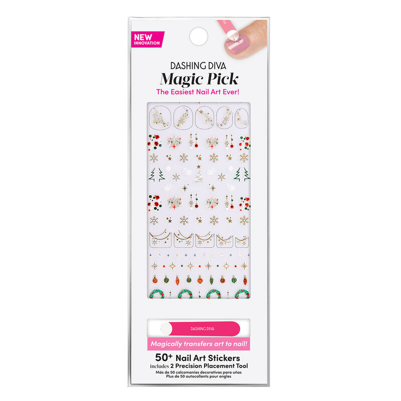 Dashing Diva Magic Pick 3D Nail Art - Jingle Bells image number 0