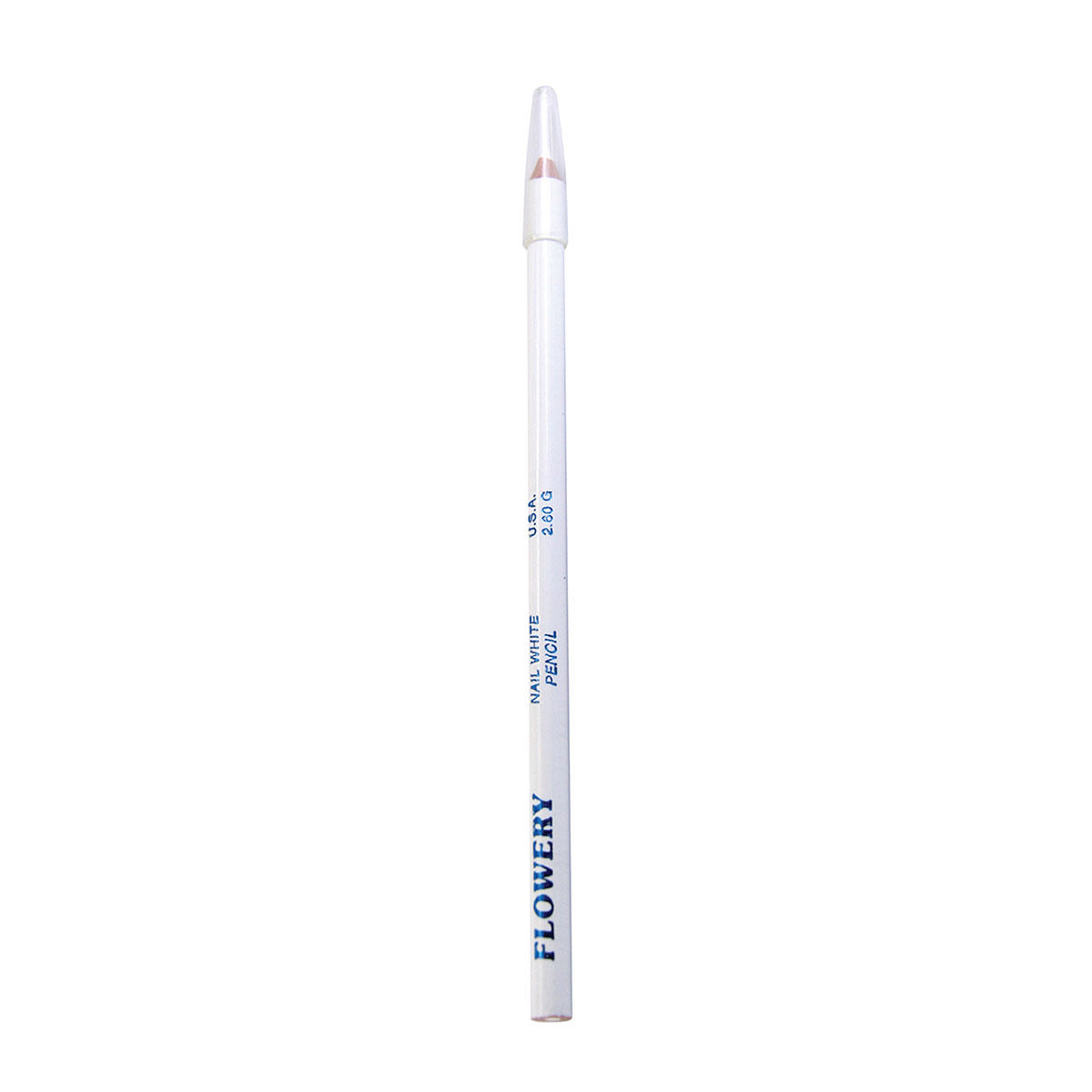 Flowery White Nail Pencil