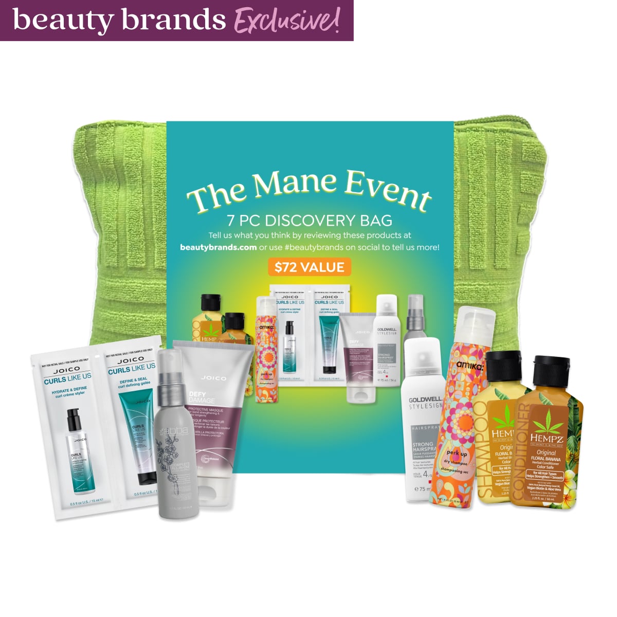 Beauty Brands The Mane Event Discovery Bag Beauty Brands The Mane Event Discovery Bag