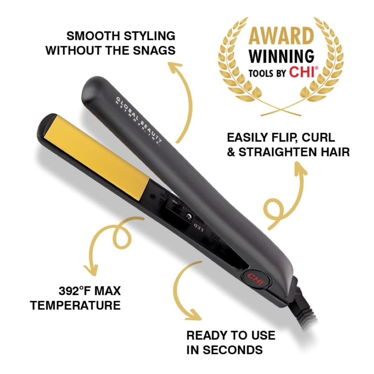 Ceramic hairstyling iron shop