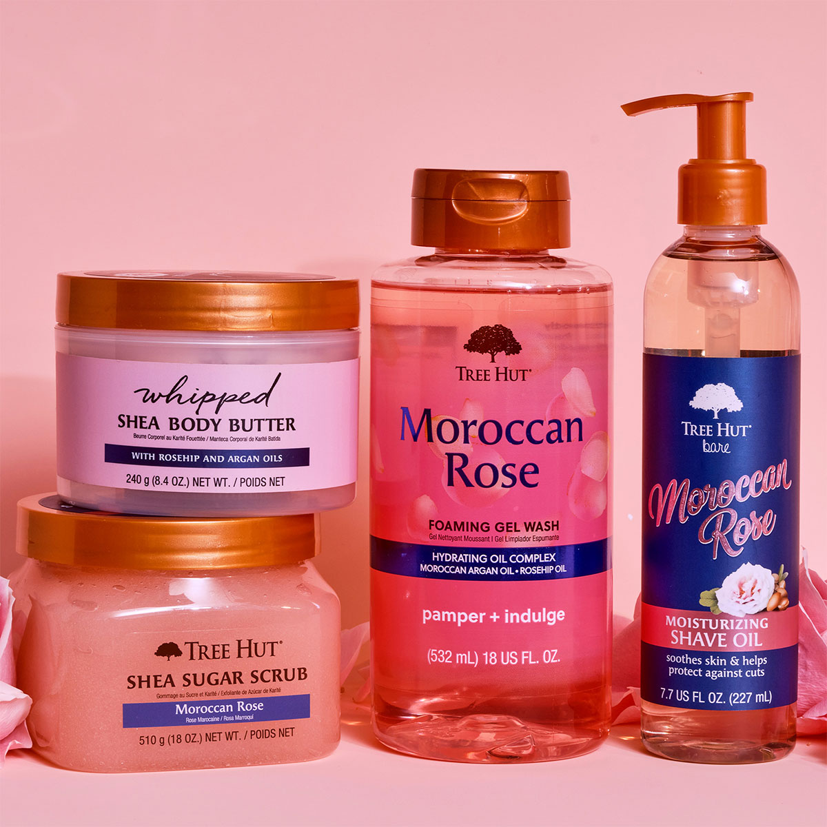 Tree Hut Moroccan Rose Foaming Gel Body Wash