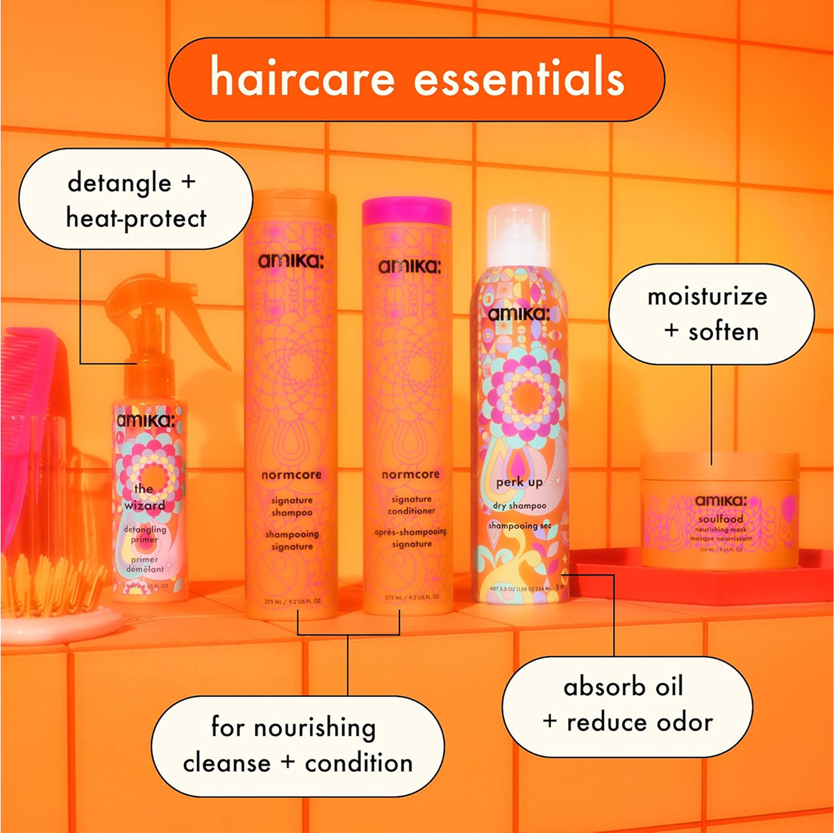 amika Amika 3D Volume and thickening Shampoo & Conditioner Liters