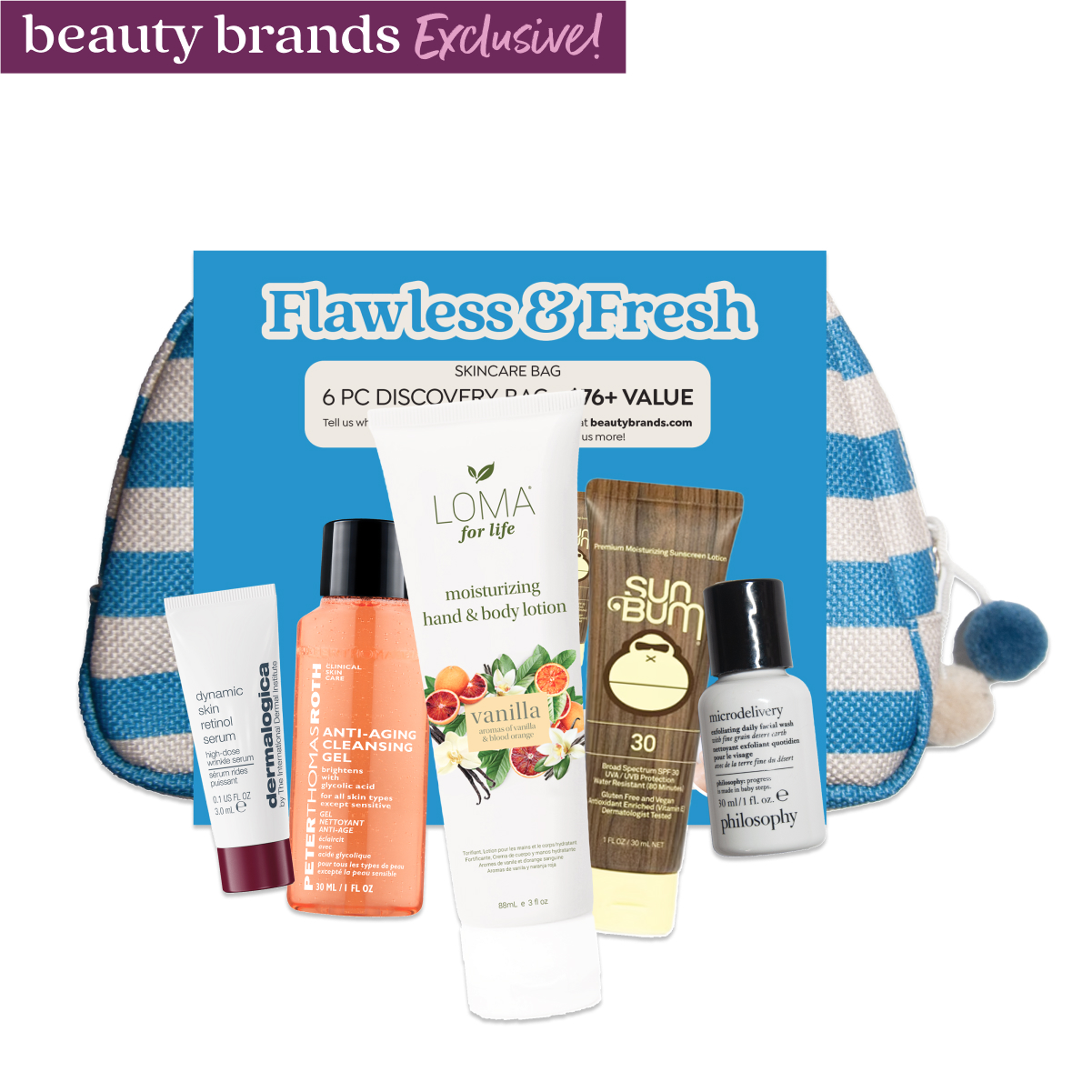 Beauty Brands Flawless & Fresh - Skincare Discovery Bag